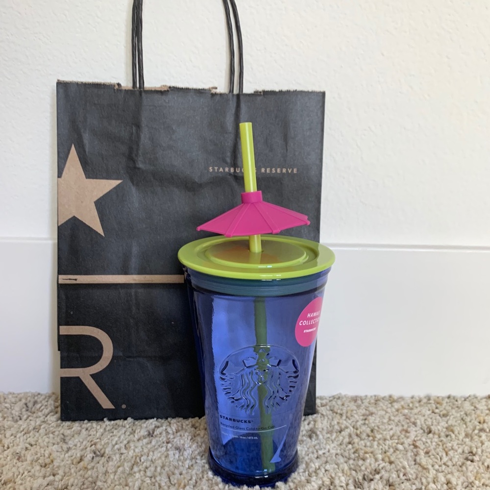 Starbucks 16oz Umbrella Tumbler 🏖